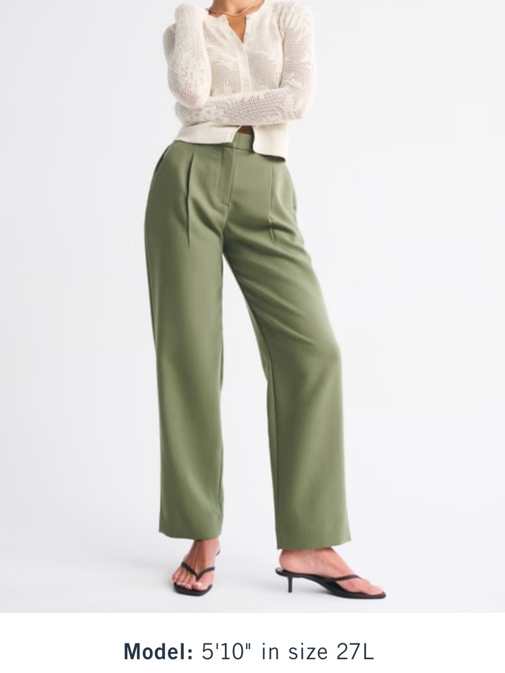 Abercrombie & Fitch Curve Love A&F Quinn Tailored Straight Pant